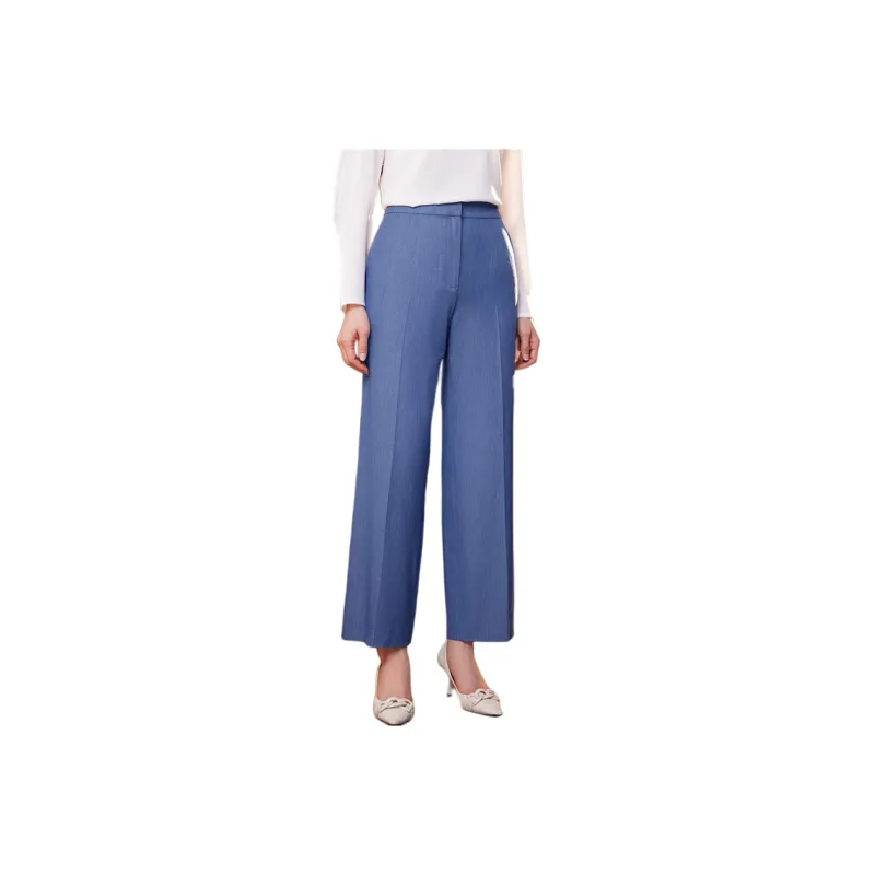 BBLLUUEE Casual Pants Women's Denim Blue-0
