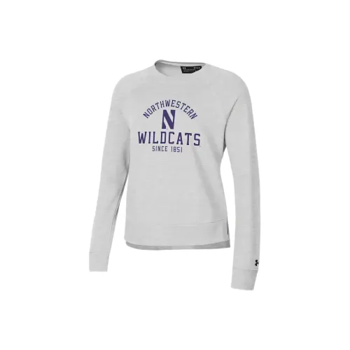 Under Armour Rival FleeceCollegiate Sweatshirt Women's White Gray 012