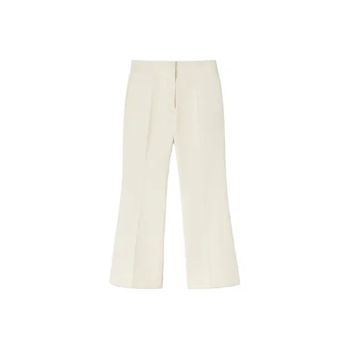 JIL SANDER Pressed crease Cotton Cropped Trousers