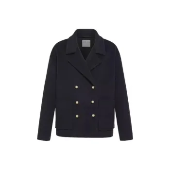 Forte Forte Double Breasted Short Peacoat
