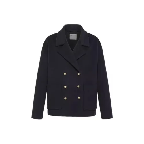 Forte Forte Double Breasted Short Peacoat