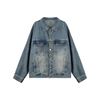 SECFLY OFFICIAL Denim Jacket Women's Light Blue