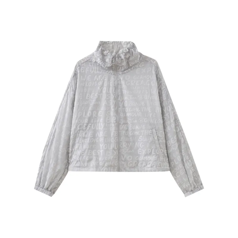 SHUIYUNJIAN Cropped Coat Women's Light Gray-0