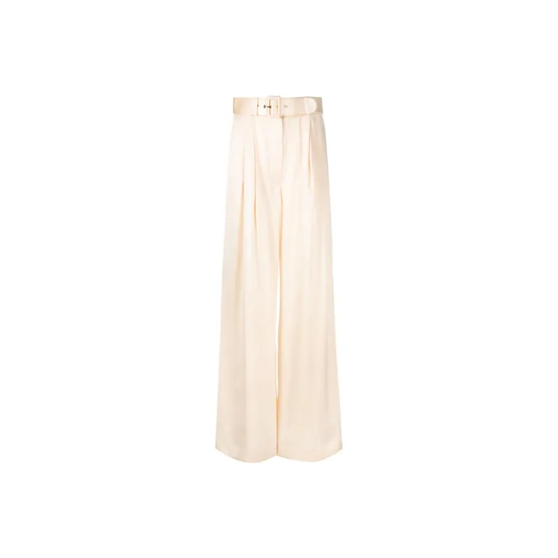 Zimmermann Belted Silk Palazzo Pants-2
