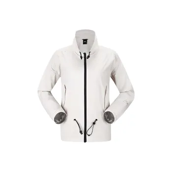 MOBI GARDEN Water Repellent Windbreaker Jacket Women's Cloth White