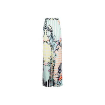 Balmain Hair Baroque print Palazzo Trousers
