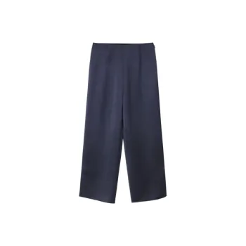 OVV Casual Pants Women's Navy Blue Solid Color 12