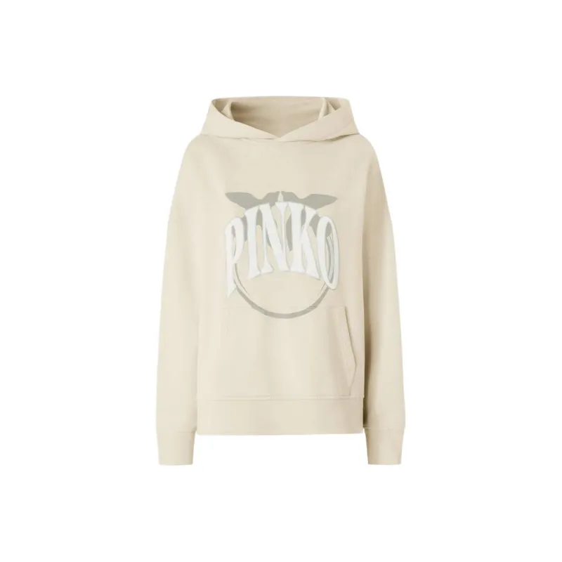 PINKO Logo print Hoodie-0