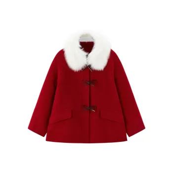 LEDIN Coats Women's China Red