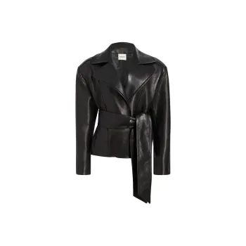 KHAITE Dolores Oversized-Fit Biker Jacket