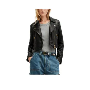 ALLSAINTS Leather Jacket Women's Black