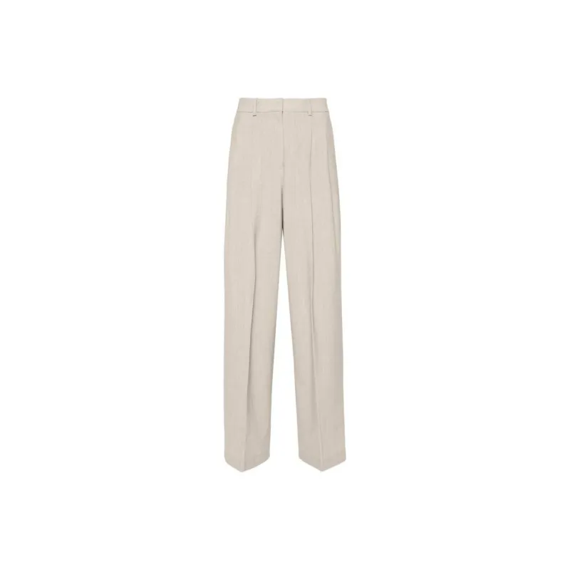 THEORY Pleated Wide Trousers-0