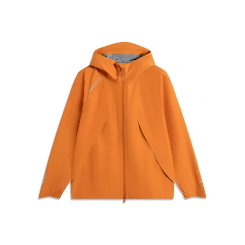 LiNing CF Tracing Windproof And Rainproof Windbreaker Jacket Women's Pumpkin Orange