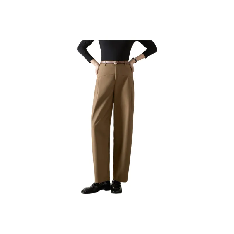 Mo Han Yi Mei Casual Pants Women's Khaki-0