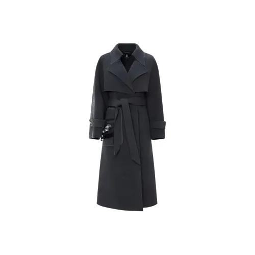 IDPAN Coats Women's Black Gray