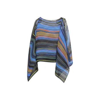 PLEATS PLEASE ISSEY MIYAKE Multicolor Poncho