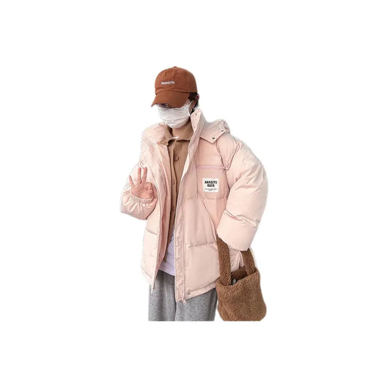 Flowers In Water Puffer Jacket Women's-1