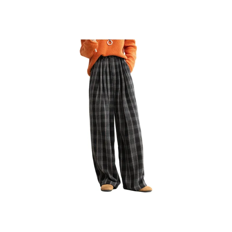 【dme】 Casual Pants Women's Black Gray-0