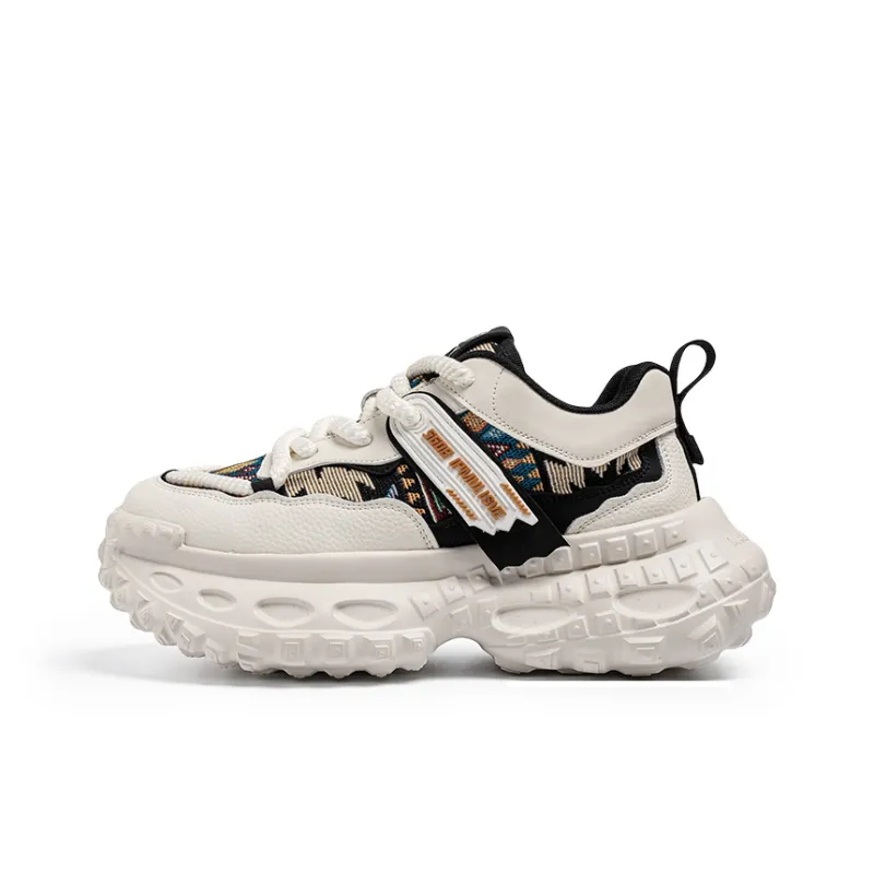 SUPEREDGE Anti Slip Wear Resistant Low Top Chunky Sneakers Men's-6