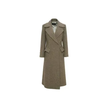 IDPAN Coats Women's Yellow Green