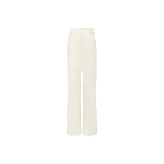 MEIYANG Casual Pants Women's Milk White-0