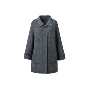 Mambe Coats Women's Mixed Gray