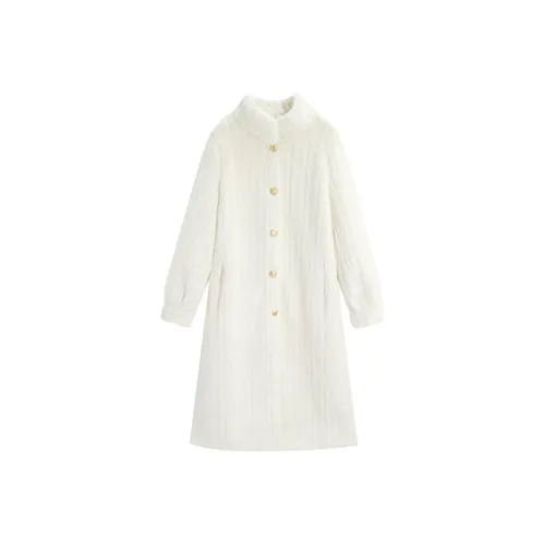Love To Serve Velvet feel Coat Women's Apricot