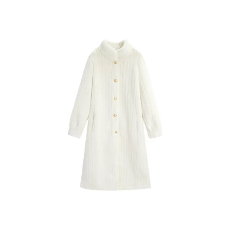 Love To Serve Velvet feel Coat Women's Apricot-0