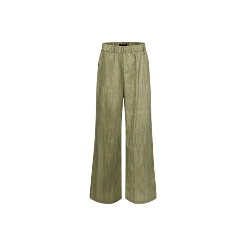 URBAN REVIVO Casual Pants Women's Khaki Green-0