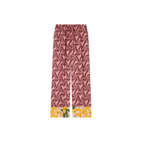 DRIES VAN NOTEN Swirl print Wide leg Trousers