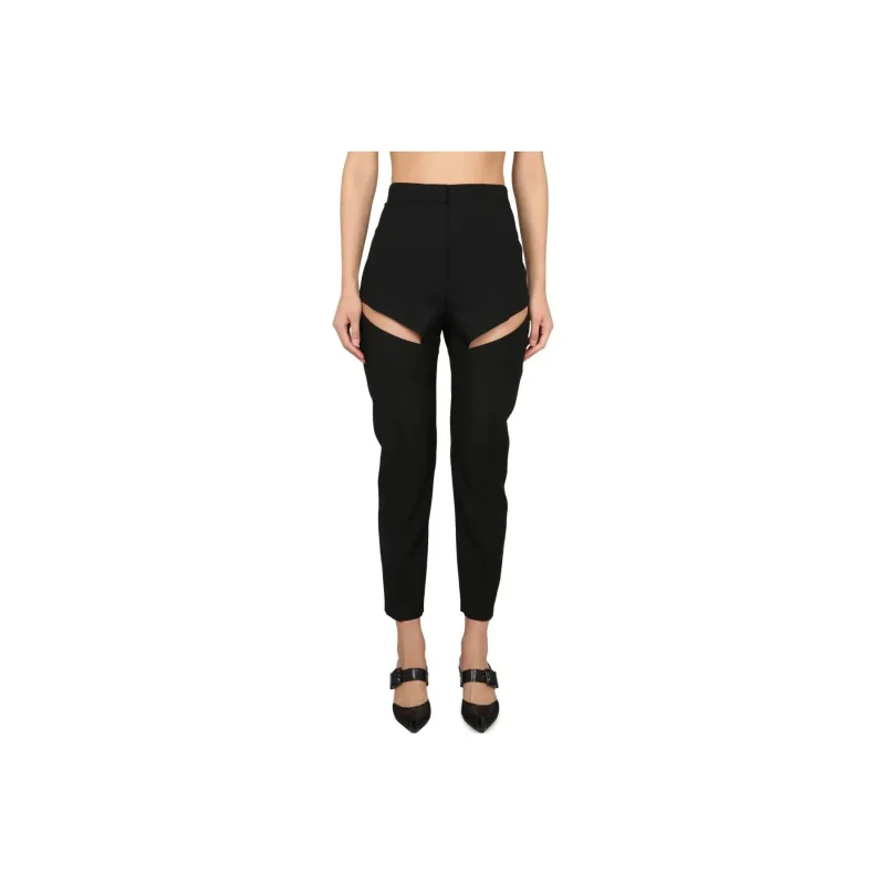 Alexander McQueen Cut Out Hight Waisted Pants-0
