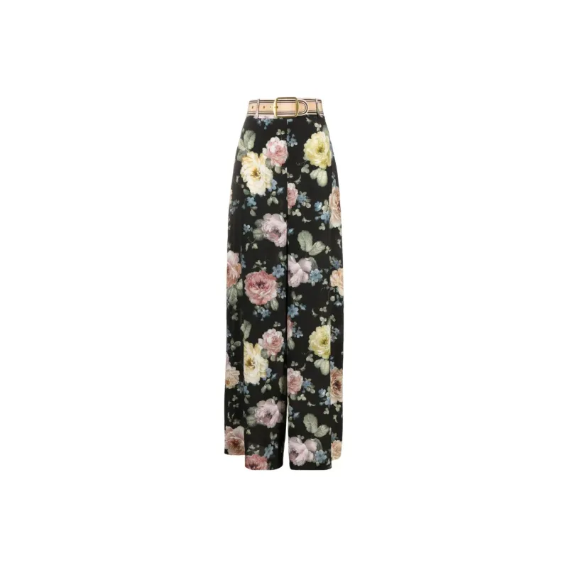 Zimmermann Luminosity Floral-print Silk Trousers-0
