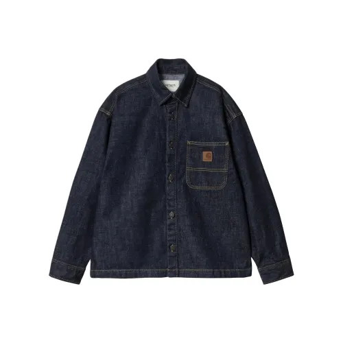 Carhartt WIP W' Lovilia Shirt Jac Denim Jacket Women's Blue
