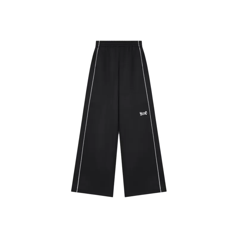 WE11DONE Elastic Cuff Casual Pants Women's Black-0