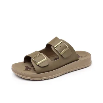 GESENLANG Rubber Sole PU Polyurethane Slip Resistant Abrasion Resistant Slide Slippers Men's
