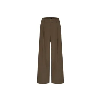 URBAN REVIVO Casual Pants Women's Dark Brown