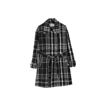 Mo Han Yi Mei Coat Women's Black White