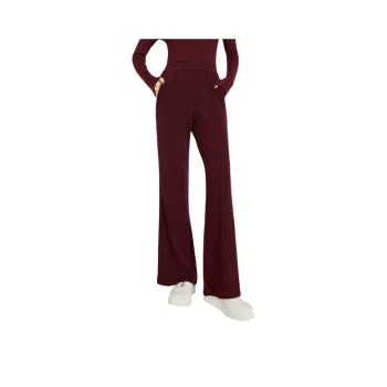 Late White Casual Pants Women's Ancora Red