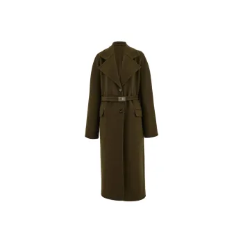 Ferragamo Single Breasted Belted Coat