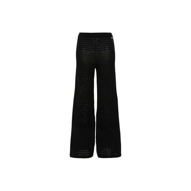Twinset Pointelle knit Palazzo Pants-0