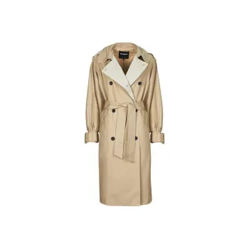 Desigual Trench Coat Women's Beige