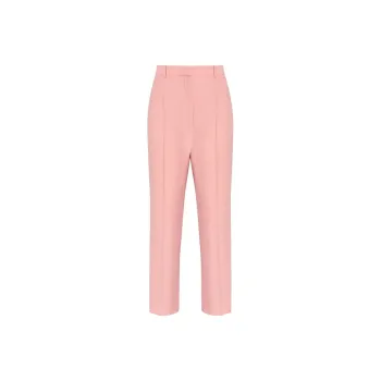 Alexander McQueen High Rise Straight Leg Pants