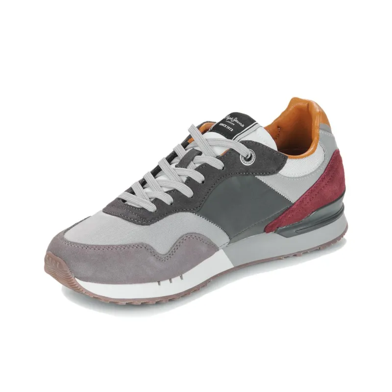 Pepe Jeans London Low Top Casual Shoes Men's Gray-2