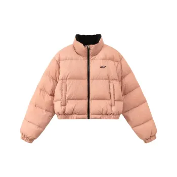 CHUU Puffer Jacket Women's Gray Pink