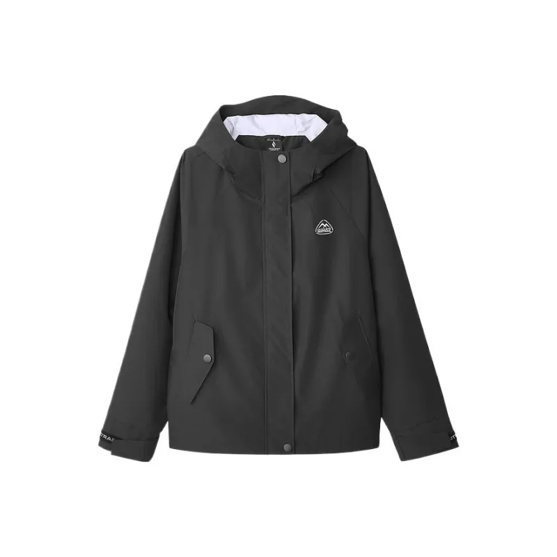 Skechers Mountain And Wild Outdoor Series Windbreaker Jackets Women's Carbon Black 0018-0