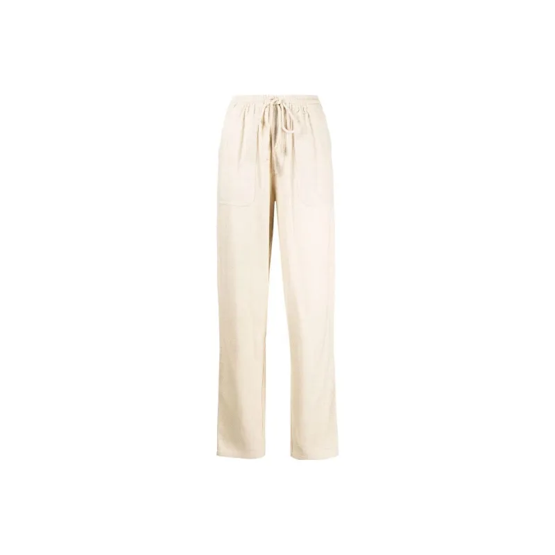ISABEL MARANT ETOILE Mid Rise Drawstring Tapered Trousers-0