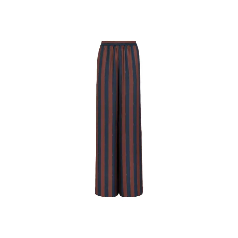 FENDI Striped Wide Leg Pants-0