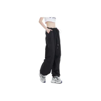 Menglaini Casual Pants Unisex Black