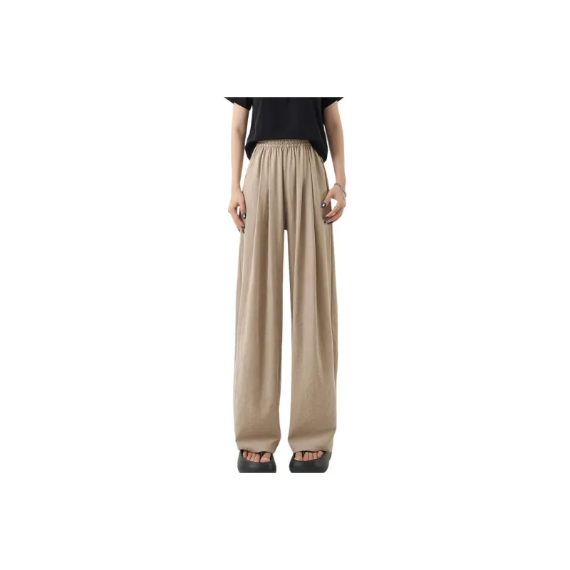 Ya Sheep People Casual Pants Women's Khaki-3