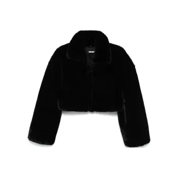 Rotate Faux fur Cropped Jacket